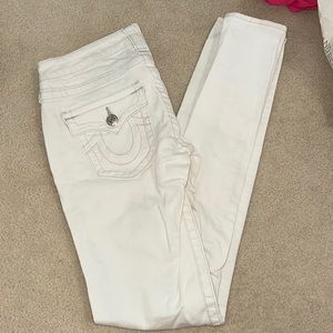 White skinny True Relgion Jeans